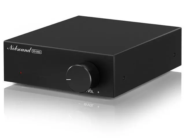 Main image of 2-Channel Mini Stereo Amplifier: 60W x 2 HiFi Class D Amp with TPA3116 & 19V Power Adapter for Home Theater & Bookshelf Speakers (NS-06G)