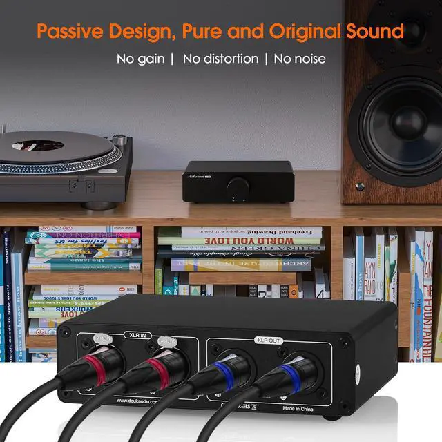 Alt view image 2 of 7 - XLR Variable Audio Attenuator: Balanced Passive Preamp - Stereo Audio Volume Controller for Signal Optimization with ALPS RK27 - for Critical Listening Audiophiles