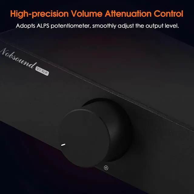 Alt view image 3 of 7 - XLR Variable Audio Attenuator: Balanced Passive Preamp - Stereo Audio Volume Controller for Signal Optimization with ALPS RK27 - for Critical Listening Audiophiles
