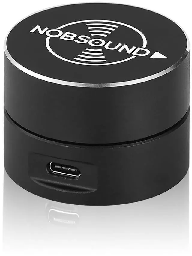 Main image of USB Volume Control Knob with Mute Function, Compatible with Windows, Mac, Android, iOS, Mini Desktop Audio Controller with Breathing Light (DV-01)