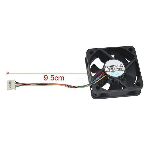 Alt view image 5 of 5 - New G5015M12D1+6 DC12V 0.2A 5015 50 * 50 * 15MM 5CM 4 Wires Cooling Fan
