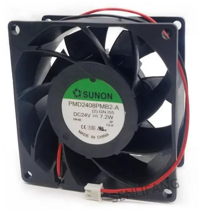 Main image of PMD2408PMB2-A DC 24V 7.2W 8038 80x80x38MM Two Lines Axial Cooling Fan