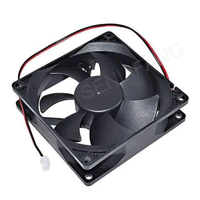 Alt view image 2 of 2 - New Cooler D90SH-12 9025 90MM 9CM DC 12V 0.80A 2 Wires Chassis Cooling Fan