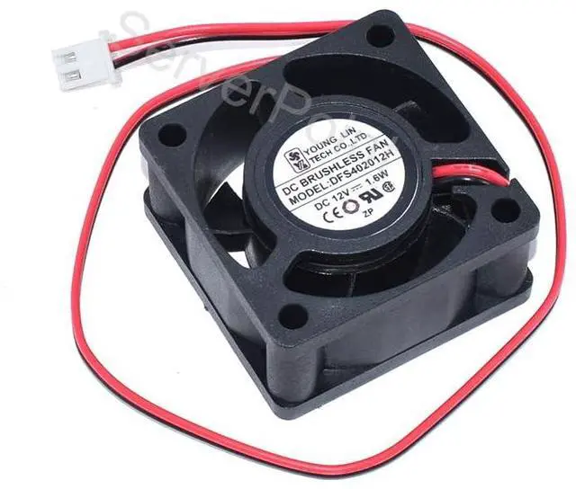 Main image of New DFS402012H DC12V 1.6W 40 * 40 * 20mm 2-Wire Square Cooling Fan