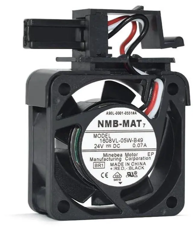 Alt view image 3 of 4 - 1608VL-05W-B49 Square Cooling Fan for NMB-MAT Minebea Motor Cooler 40 * 40 * 20mm 4020 DC24V 0.07A