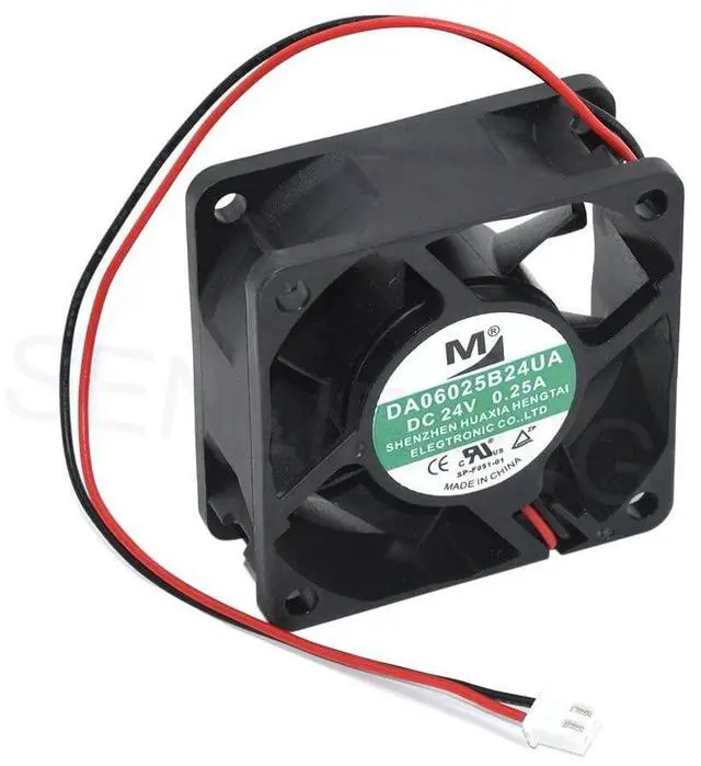 Main image of New DA06025B24UA 24V 0.25A 6025 6CM 2-Wire Converter Chassis Cooling Fan