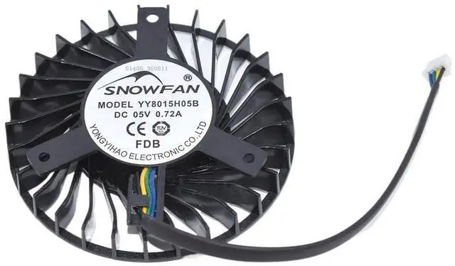 Main image of for MT41A MT31SA Cooler 0.72A 0.45A YY8015H05B DC5V 4Pins Cooling Fan