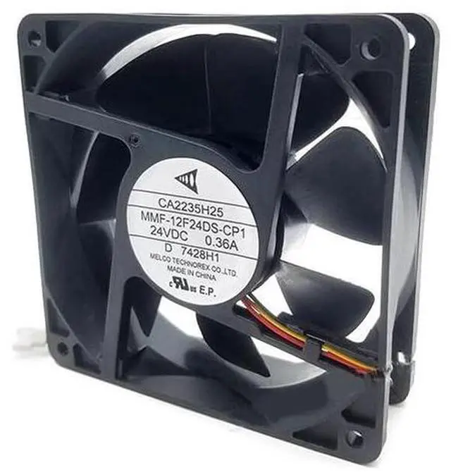Main image of New MMF-12F24DS-CP1 0.36A 24V Square Cooling Fan 3Pins for Melco