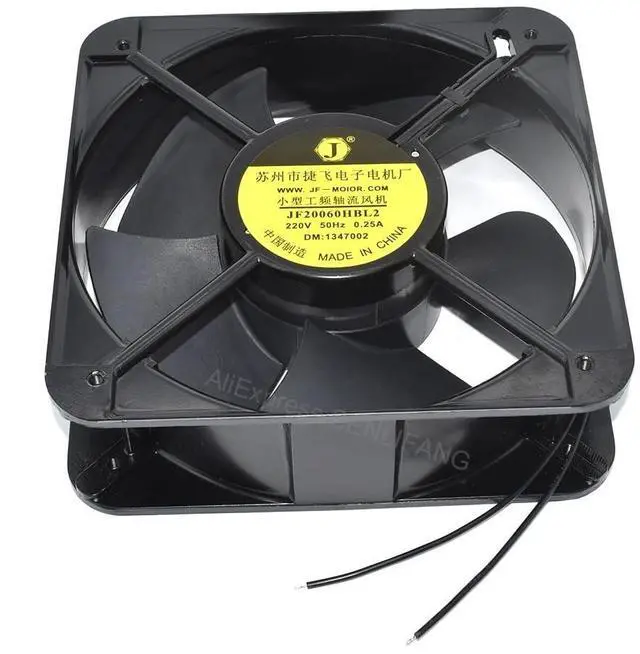 Main image of New Square Cooling Fan JF20060HBL2 220V 0.25A 200 * 200 * 60MM Small Power Frequency Axial Flow Cooler