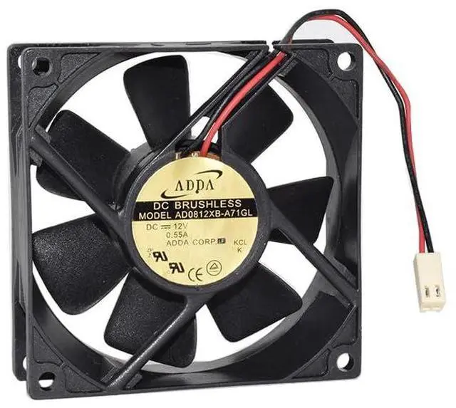 Main image of Well Tested Cooler Fan AD0812XB-A71GL DC12V 0.55A 2Pins DC Brushless Fan
