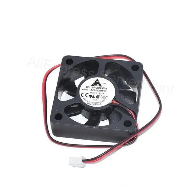 Alt view image 3 of 4 - New AFB0524HHB 5015 24V 0.12A 5CM Volume Double Ball Inverter Fan