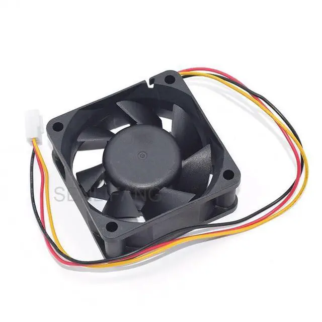 Alt view image 4 of 4 - New 6CM Square Cooling Fan EFC-06E12D 6025 60 * 60 * 25MM DC12V 0.6A 3Lines