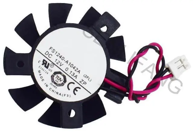 Main image of New Display Card Cooling Fan FS1240-A1042A Diameter 37MM DC12V 0.13A 2Lines