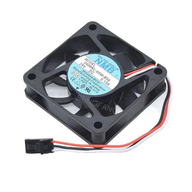 Alt view image 2 of 2 - for 2406KL-05W-B59 DC24V 0.13A 3Lines 60 * 60 * 15MM Cooler A90L-0001-0529/135 6CM Cooling Fan