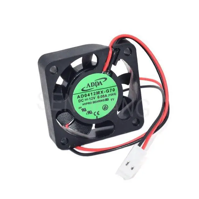 Alt view image 2 of 3 - New 4CM 4010 Cooler AD0412MX-G70 for ADDA 40 * 40 * 10MM DC12V 0.08A 2-Line Hydraulic Bearing Cooling Fan