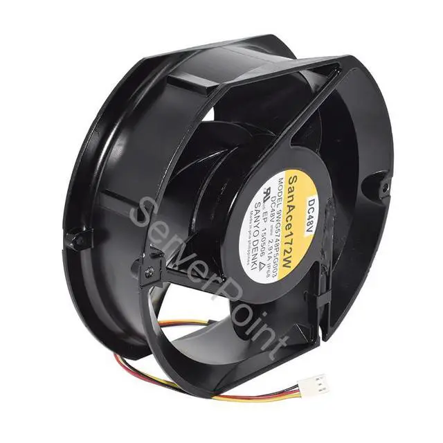Alt view image 2 of 3 - for 9WG5748P5G003 Cooler 17251 DC48V 2.91A 3-Wire Cooling Fan