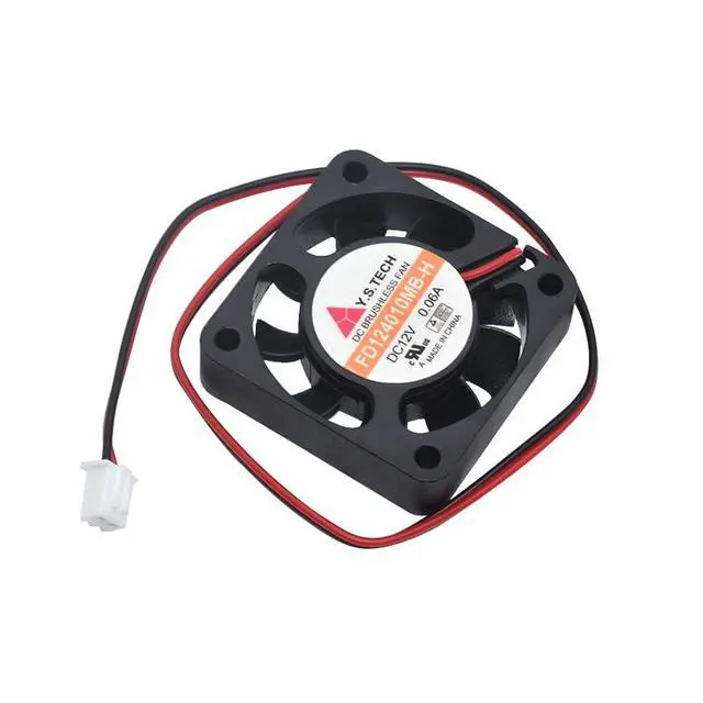 Alt view image 2 of 3 - New for Y.S.TECH FD124010MB-H DC12V 0.06A 4CM 4010 Square Cooling Fan