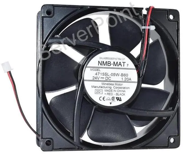 Main image of New for NMB-MAT 4715SL-05W-B60 DQ1 DC 24V 1.20A 2-Wire 120x120x38mm Cooling Fan