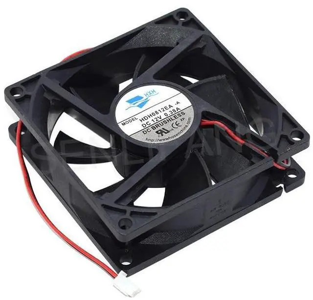 Main image of New 8CM Square Cooling Fan HDH0812EA -A 80 * 80 * 25MM DC12V 0.38A 2Lines