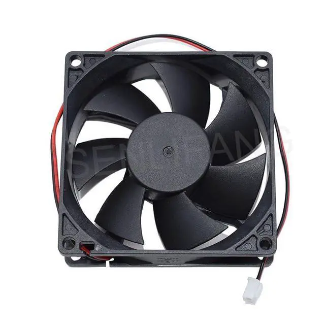 Alt view image 2 of 5 - New 8CM Square Cooling Fan HDH0812EA -A 80 * 80 * 25MM DC12V 0.38A 2Lines