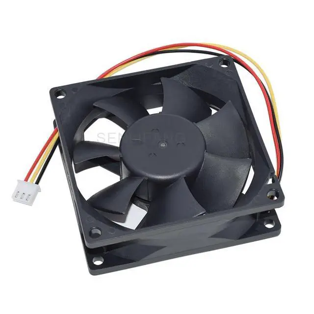 Alt view image 2 of 3 - New 8CM Square Cooling Fan EFC-08E12D-EF05 80x80x25MM 8025 DC 12V 0.4A 3Lines