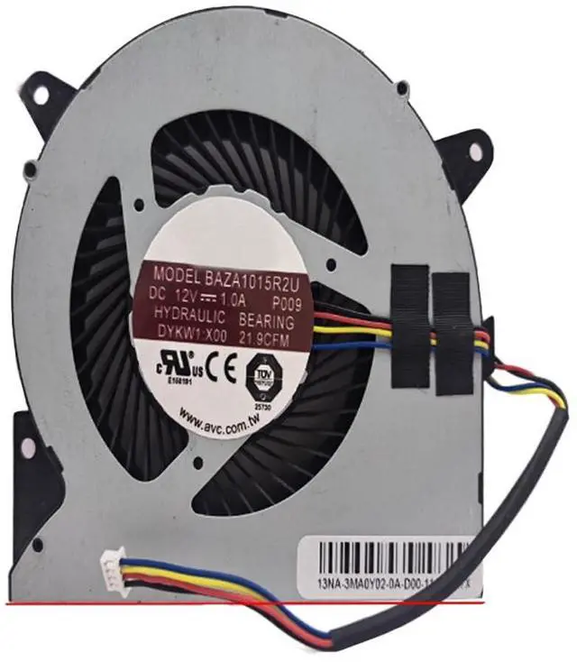 Main image of for Ideacentre AI0 520C-24ICK 24IMB V50A-22IMB 01MN927 BAZA1015R2U P009 DYKW1:X00 DC12V 1.0A 4Pin Cooling Fan