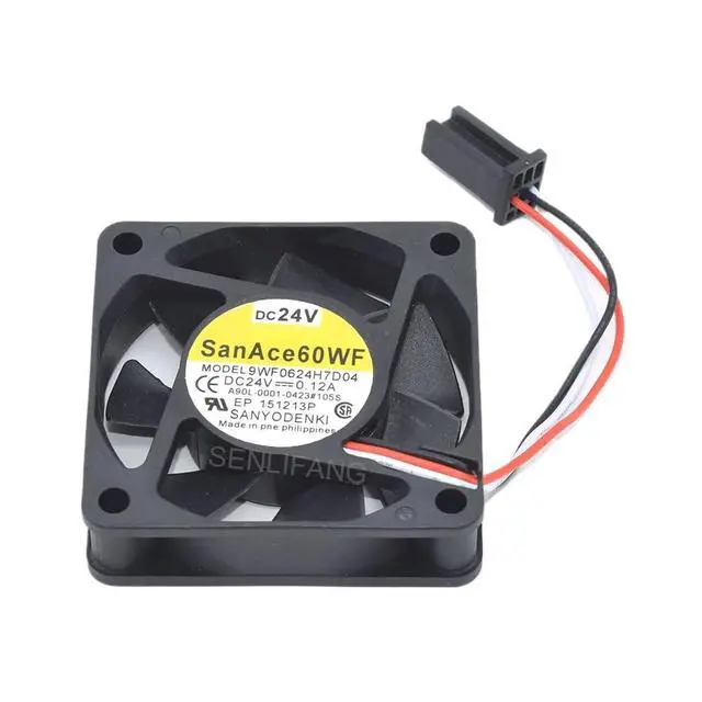 Alt view image 2 of 3 - for 9WF0624H7D04 A90L-0001-0423#105S 60 * 60 * 15MM 6015 DC24V 0.12A 3Lines Cooling Fan