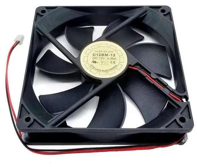 Main image of for D12BM-12 12CM 12V 0.30A 2-Wire Cooling Fan