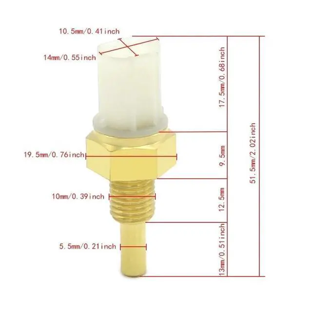 Alt view image 3 of 3 - Radiator Fan Thermo Switch For AN250 AN400 AN400Z RMZ250 RMZ450 RMX450 13650-14G00 LTR450 LTR450Z LTZ400 LTZ400Z