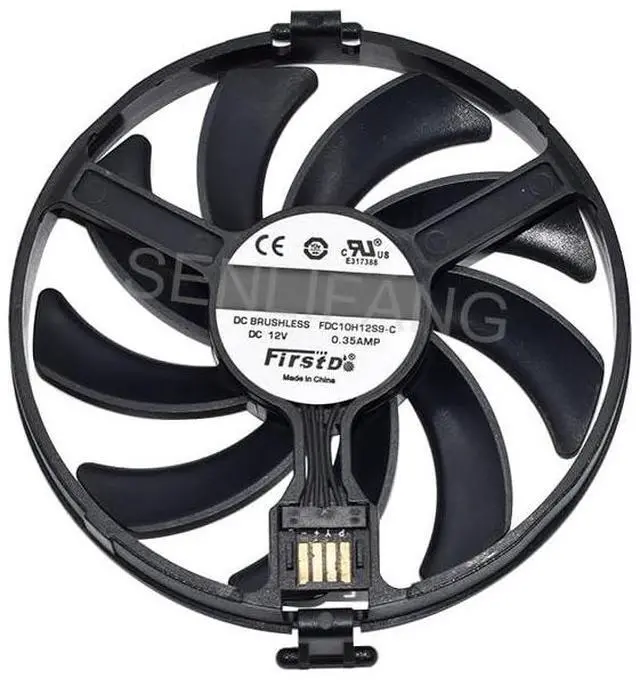 Main image of New FDC10H12S9-C for RX 470 480 580 Cooling DC12V 0.35A Graphics Card Fan VGA Card Cooler