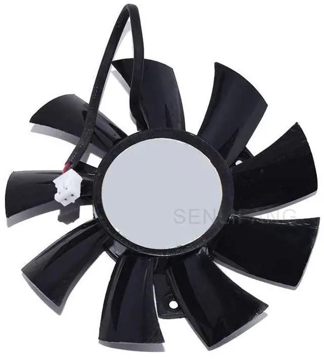 Alt view image 2 of 4 - New for FS1280-A1842C 12 V 0.28 A DC 75 MM C.T.C 40 MM Two-Wire Server Frameless Video Card Fan