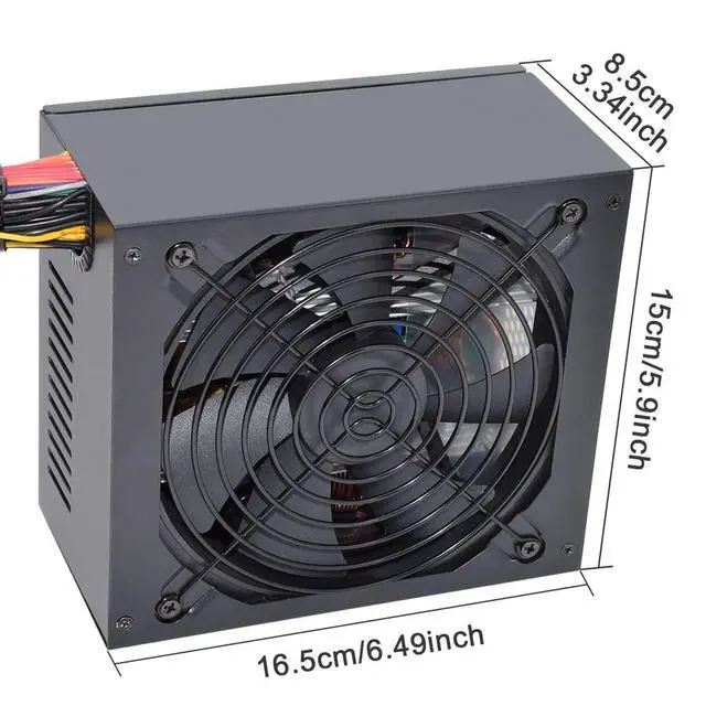 Alt view image 2 of 6 - 1600W Mining Power Supply, ATX PC Antminer PSU Support 6 GPU for Bitmain Ethereum Bitcoin Mining Rig with Auto-Thermally Controlled Fan Supply
