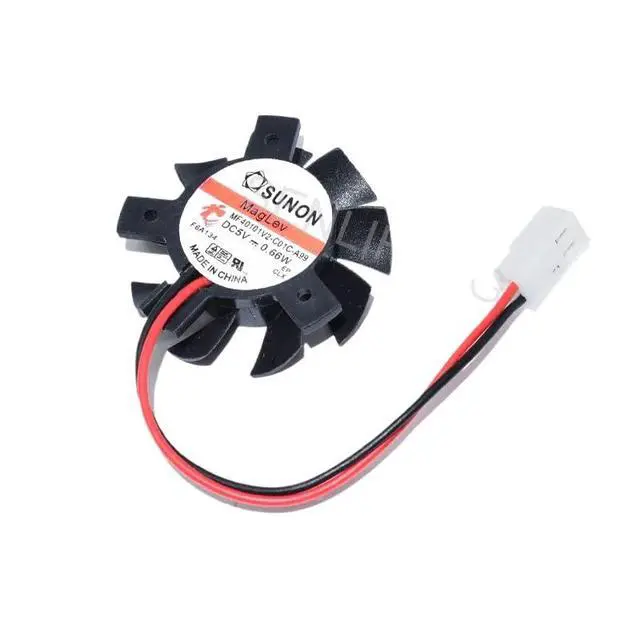 Alt view image 2 of 3 - for MF40101V2-C01C-A99 Graphics Card Fan 37MM Pitch 20-26-26MM DC5V 0.66W 2-Wire Cooler