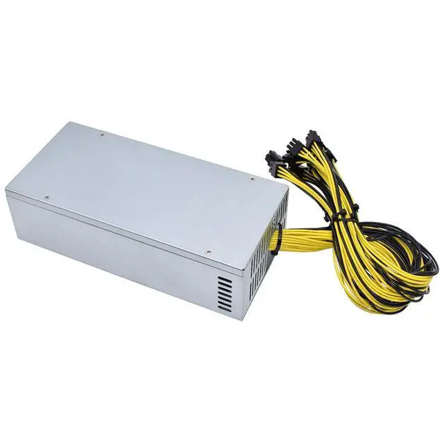 Alt view image 6 of 6 - Antminer Bitmain Power Supply 2000W 2U 110V for S9 or L3+ or Z9 Mini or D3 w/ 10 Connectors ETH BTC LTC Mining PSU