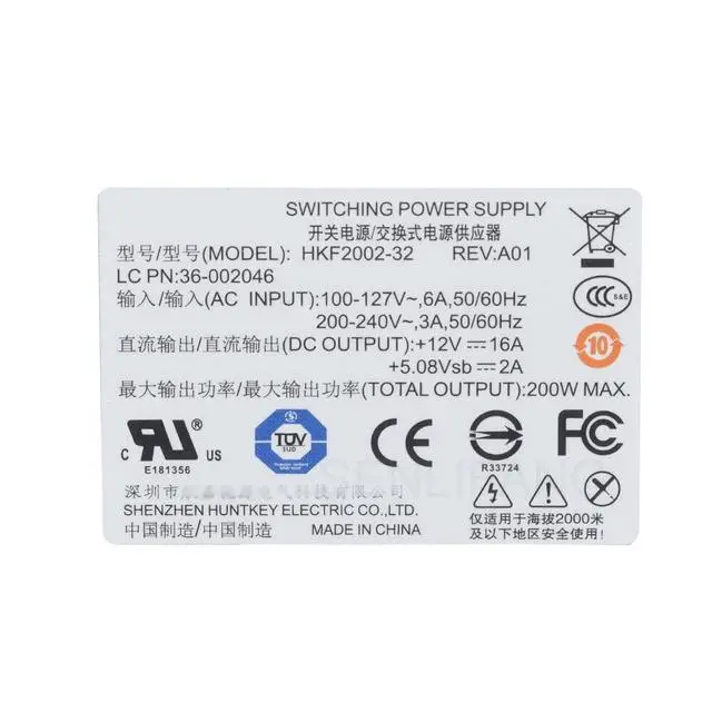 Alt view image 5 of 5 - New for B320 B325r B520 B540 8Pin 200W Power Supply HKF2002-32 APA006 APC006 FSP200-20SI HK2002-3C FSP200-20 36200515