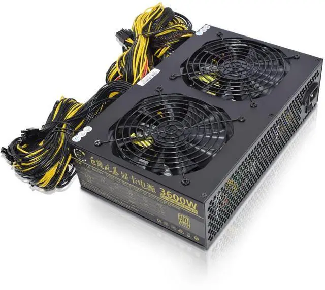 Main image of 3600W ATX Power Supply 110-240V Miner/PC PSU Support 12 GPU Graphics Card for BTC ETH ETC ZEC ZCASH DGB XMR Power Mining