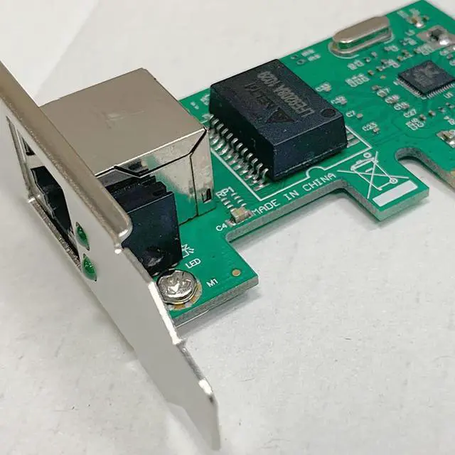 Alt view image 3 of 7 - PCIe X1 to RJ45 Gigabit Ethernet Network Card 1000Mbps Wired LAN Adapter for Desktop PC Compatible with Wins XP Vista 7