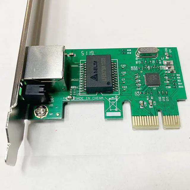 Alt view image 5 of 7 - PCIe X1 to RJ45 Gigabit Ethernet Network Card 1000Mbps Wired LAN Adapter for Desktop PC Compatible with Wins XP Vista 7