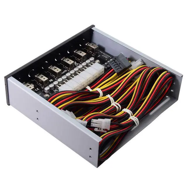Alt view image 5 of 6 - 6 Hard Disk Control System Intelligent Control Management System HDD SSD Power Switch with 5.25 CD-ROM Bay