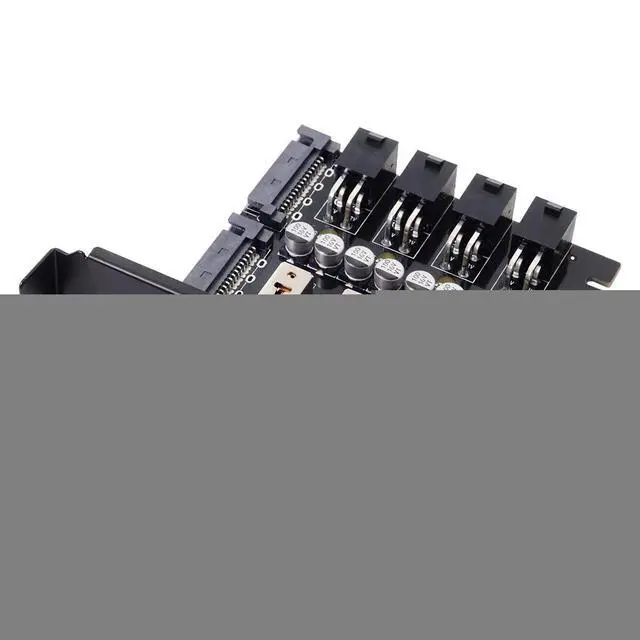 Alt view image 3 of 6 - 4 Hard Disk Control System Intelligent Control Management System HDD SSD Power Switch with PCI Bracket