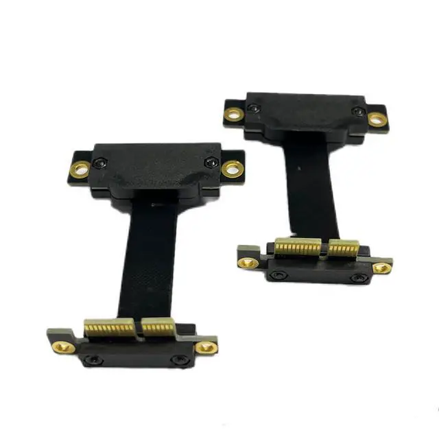 Alt view image 6 of 7 - PCIe 3.0 x1 Riser Extension Cable 90 Degree Reverse PCIe x1 to x1 Adapter with Gold-Plated Connector, Flexible PE Cable for GPU, Sound Card, Network Card (15cm)
