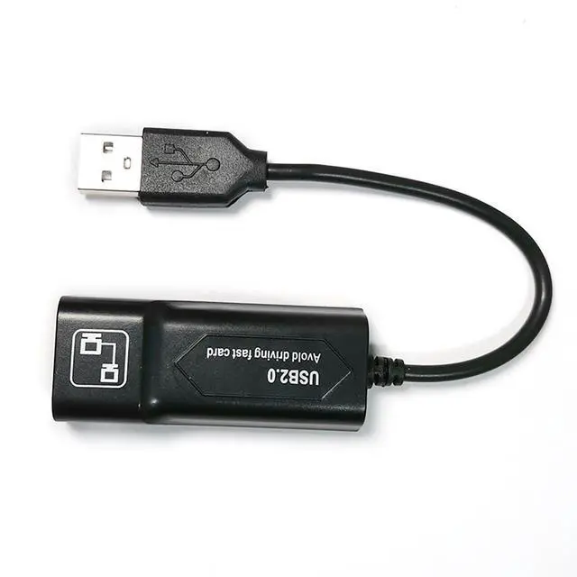 Alt view image 2 of 6 - USB 2.0 to RJ45 Ethernet Adapter, 10/100Mbps Fast Ethernet LAN Network Converter, Plug & Play, Auto MDIX, Jumbo Frame Compatible with Win 7 8 Mac Linux