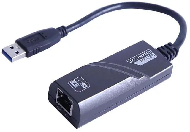 Main image of USB 3.0 to RJ45 Gigabit Ethernet Adapter 1000Mbps Wired Network LAN Adapter Plug and Play for Laptop Desktop and Ultrabook