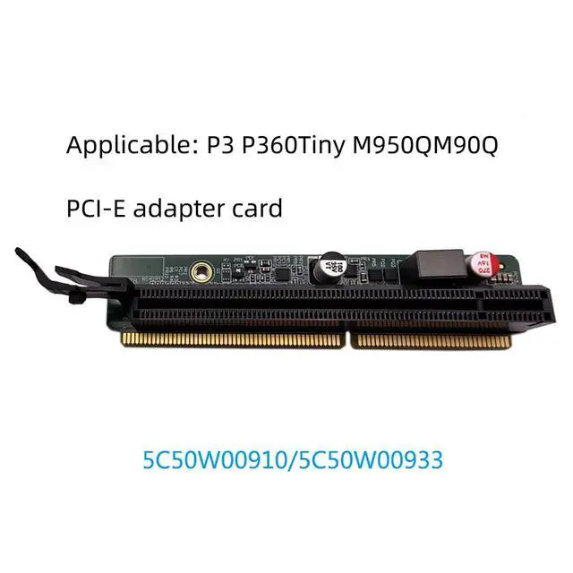 Alt view image 2 of 3 - PCIe Riser Adapter Board for Tiny Desktop Systems Network Card and GPU Expansion Compatible with M720Q M920X M910X P330 P350 M90Q Card (Tiny8 Version)