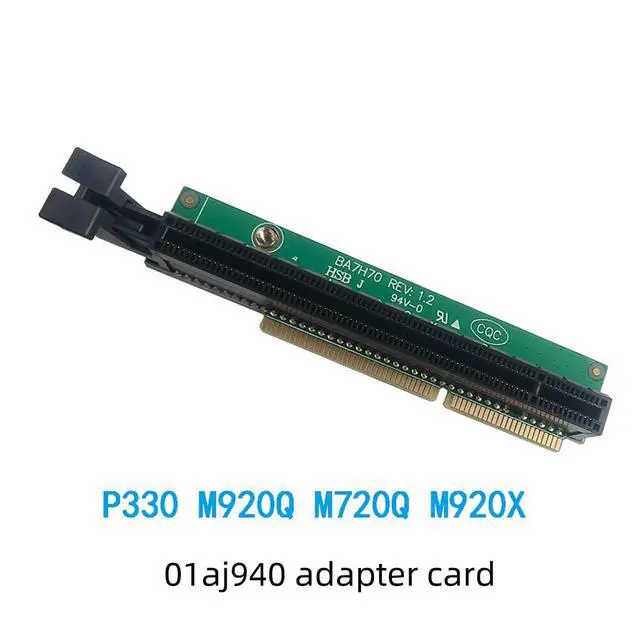Alt view image 2 of 2 - PCIe Riser Adapter Board for Tiny Desktop Systems Network Card and GPU Expansion Compatible with M720Q M920X M910X P330 P350 M90Q Card (Tiny5 Version)