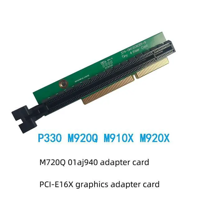 Alt view image 2 of 4 - PCIe Riser Adapter Board for Tiny Desktop Systems Network Card and GPU Expansion Compatible with M720Q M920X M910X P330 P350 M90Q Card (Tiny4 Version)