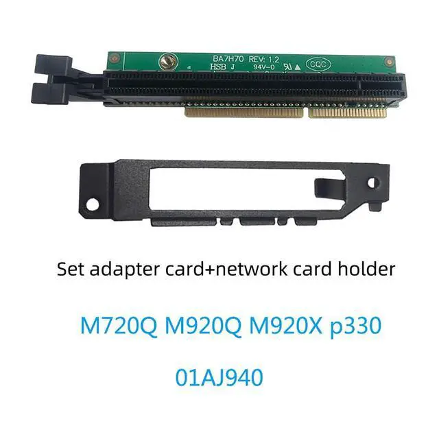 Alt view image 3 of 4 - PCIe Riser Adapter Board for Tiny Desktop Systems Network Card and GPU Expansion Compatible with M720Q M920X M910X P330 P350 M90Q Card (01AJ940 Kit)