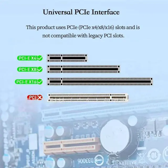 Alt view image 2 of 7 - M2 M Key 10G SFP Plus Fiber Network Adapter Compatible with X520 DA1 High Speed Desktop Server NIC with JL82599EN Chipset for Gaming Workstation and Industrial Control