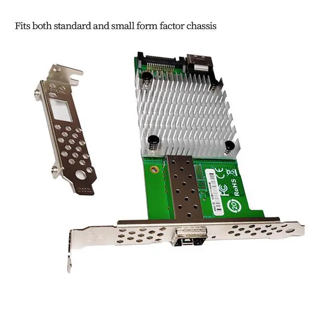 Alt view image 4 of 7 - M2 M Key 10G SFP Plus Fiber Network Adapter Compatible with X520 DA1 High Speed Desktop Server NIC with JL82599EN Chipset for Gaming Workstation and Industrial Control