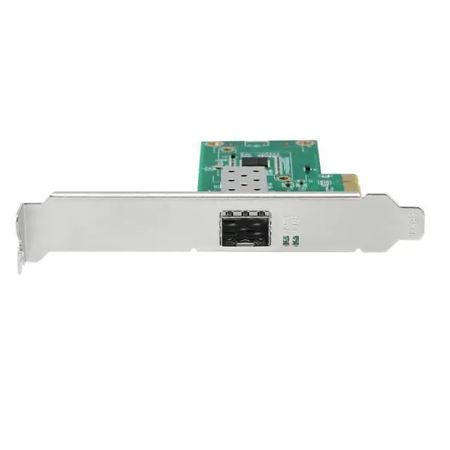 Alt view image 5 of 5 - PCIe Gigabit SFP Network Adapter with RJ45 Port Compatible with I210 Chipset Single Port Fiber LAN Card with LC Interface for Desktop and Server High Speed Ethernet